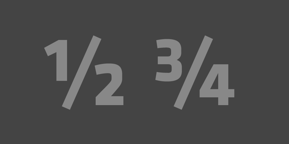 Fractions sample